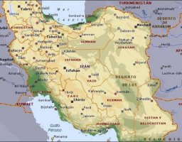 mapa Irán
